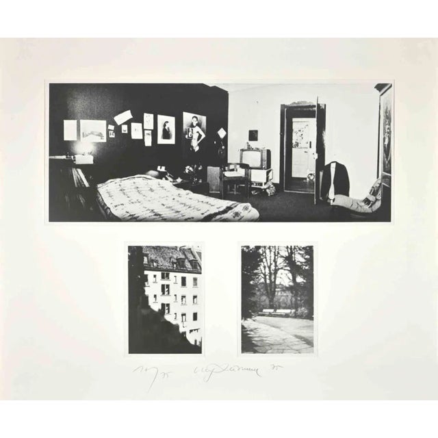 An Island in the Air is a Photograph realized by Urs Luthi in 1975. from the portfolio "Un'isola nell'aria", Vol. IV,...