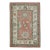 Red & Green Handwoven Turkish Oushak Rug 3'8" X 6' For Sale