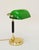 Art Deco desk lamp Art Deco office lamp, circa 1920. Round, heavy base. Restored black-stained wooden column. Shade...