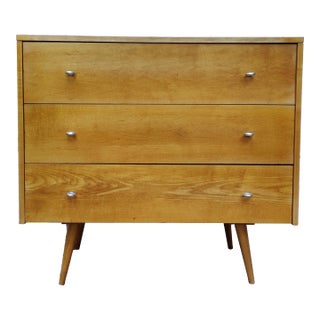 Paul McCobb Three Drawer Lowboy Chest of Drawers Dresser Mid Century Modern Like New! For Sale