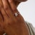 Mid 20th Century Vintage Gia 1.51 Carat Diamond Platinum Engagement Ring, Size 5 For Sale - Image 5 of 6