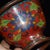 Cloisonne Enamel Stemmed Bowl, Copper Wire Inlaid Floral Pattern For Sale - Image 9 of 9