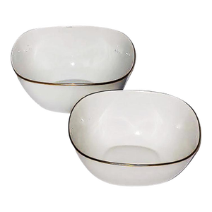 Rosenthal Continental Fortuna Pattern White Serving Bowls - Set of 2