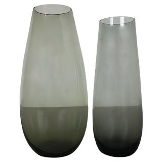 Vintage Turmalin Vases by Wilhelm Wagenfeld for WMF, Germany, 1960s, Set of 2 For Sale