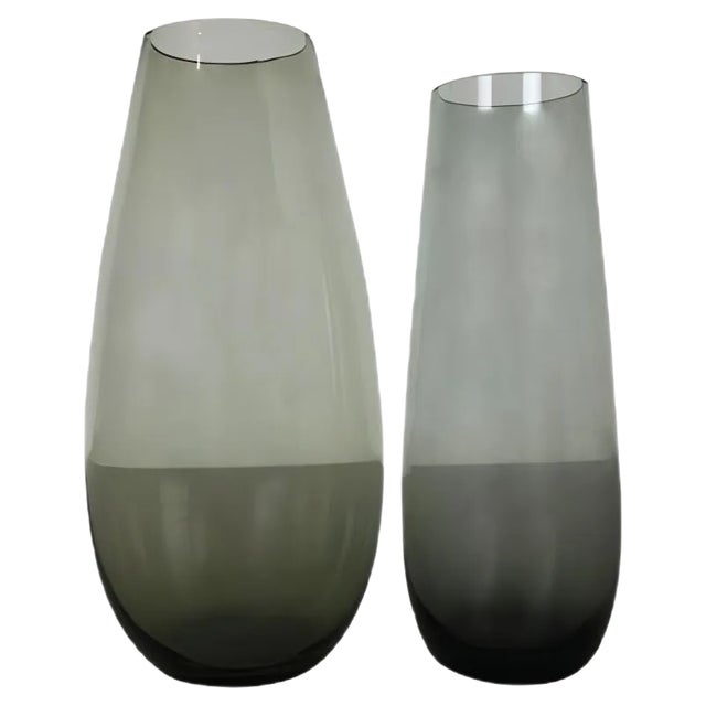 Vintage Turmalin Vases by Wilhelm Wagenfeld for WMF, Germany, 1960s, Set of 2 For Sale