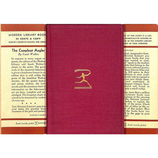 Traditional "The Compleat Angler" Book 1939 Walton, Isaak For Sale - Image 3 of 5