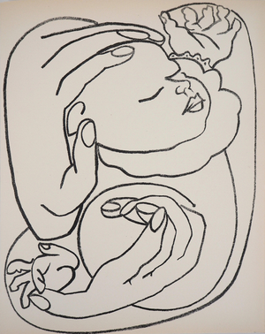 Françoise Gilot, La maternité, Lithograph