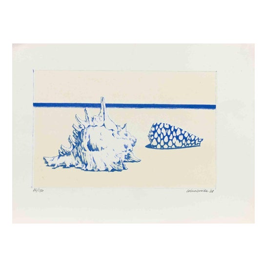 Gino Guida, Shells, 1968, Lithograph For Sale