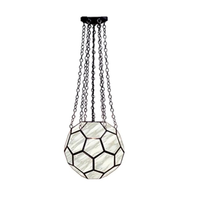 Contemporary Marjorie Skouras 15" Honeycomb "North Sea" Lantern For Sale - Image 9 of 12