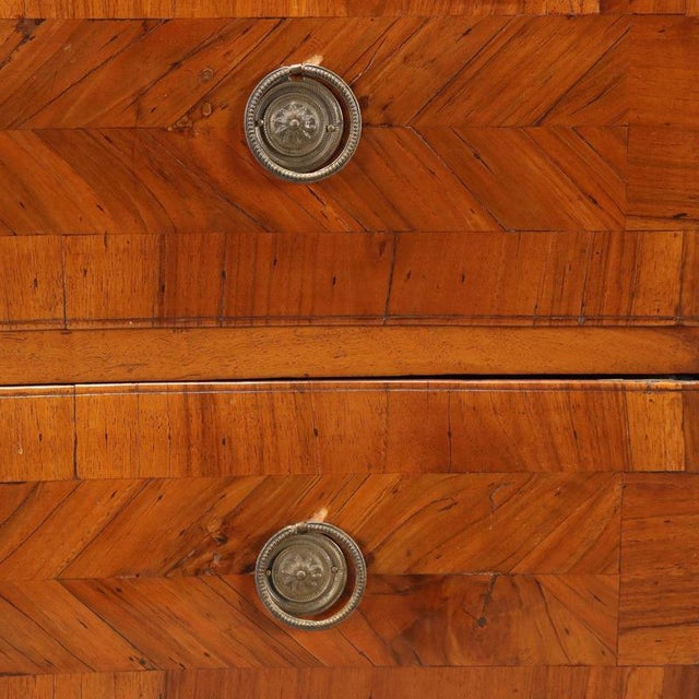 Wood 18th Century Barocchetto Walnut Chest of Drawers, Italy For Sale - Image 7 of 12