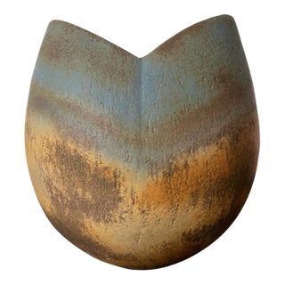 Late 20th Century Ceramic Vase Vessel by British Studio Potter John Ward For Sale