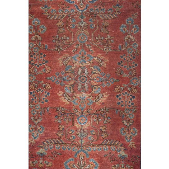 Persian Antique Persian Mohajeran Sarouk Rug 3'3'' X 4'8'' For Sale - Image 3 of 4