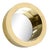 Brass Modernist Circular Mirror For Sale