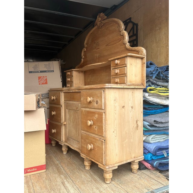 Camel Antique Pine Sideboard For Sale - Image 8 of 12