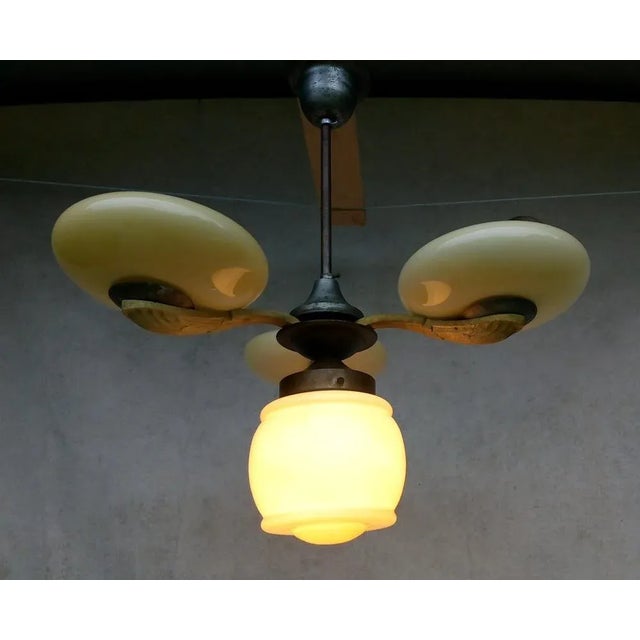 Art Nouveau Hanging Lamp, 1900 For Sale - Image 6 of 17