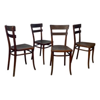 Vintage Model No. 651 Beechwood Chairs by Michael Thonet for Thonet, 1939, Set of 4 For Sale