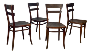 Vintage Model No. 651 Beechwood Chairs by Michael Thonet for Thonet, 1939, Set of 4
