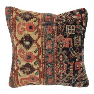 Antique Handwoven Throw Pillow Cushion Pillow Cover -20'' X 20'' For Sale