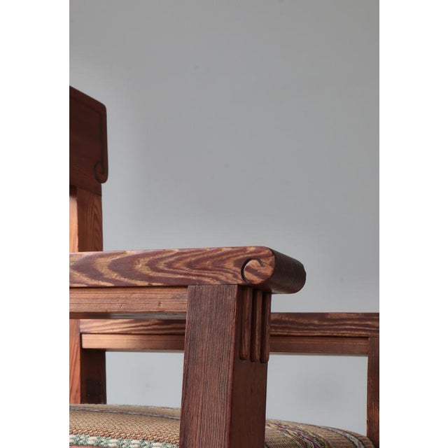 Art Nouveau Pinewood Artist´s Chair by Siegfried Wagner & Jens Peter Dahl-Jensen, Denmark, 1910s For Sale - Image 11 of 18
