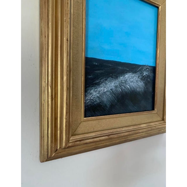 2024 Original Expressionist Seascape, Framed For Sale - Image 4 of 6