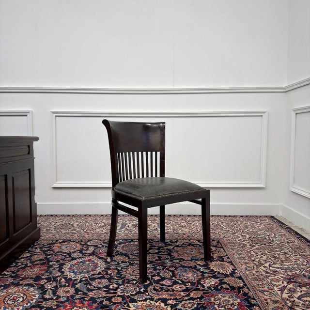 English Desk and Desk Chairs, Set of 3 For Sale - Image 18 of 18