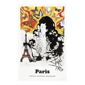 1969 Salvador Dali Paris Sncf Poster (Large)