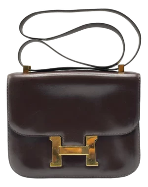 Hermès Constance Brown And Gold 23 Cm