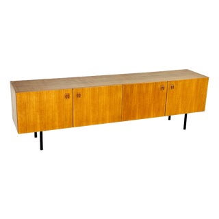 Scandinavian Sideboard in Teak with Black Metal Legs, 1960 For Sale