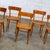 Marvelous vintage Bauhaus style beech bentwood dining chairs w/hand caned seats stamped “Made in Romania” which denotes...