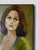1970s Mid-Century Impressionist Woman Portrait Oil on Canvas Painting, Framed For Sale - Image 11 of 12