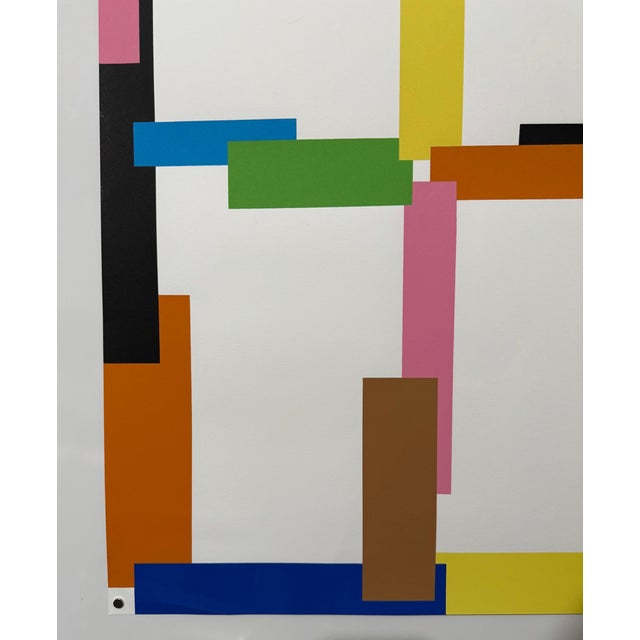 2000 - 2009 Beat Zoderer, Swiss Contemporary Art Beat Zoderer Abstract Color Constructivist Screenprint, 2000 For Sale - Image 5 of 8