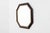 Octagonal Bronze‑Toned Wall Mirror from Deknudt, Belgium, 1970s For Sale - Image 4 of 12