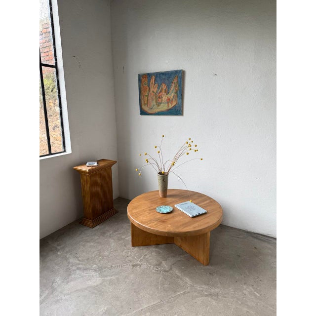 Modernist Elm Coffee Table, 1950s For Sale - Image 9 of 18