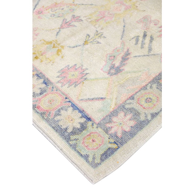 21st Century Oriental Handwoven Light Grey Turkish Oushak Rug 5'7" X 5'6" #4588 This modern fine woven Turkish Oushak rug...