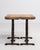 Silver 1970s Pair Of Oak Side Tables With Iron Base For Sale - Image 8 of 15