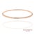14k (585) Solid Rose Gold Flexible Natural Diamond Bangle Tennis Bracelet For Sale - Image 4 of 12