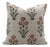 Decorative Cushion Cover 12x20 Inch Handmade Block Print Throw Pillow, Thick Linen- Amitabh For Sale