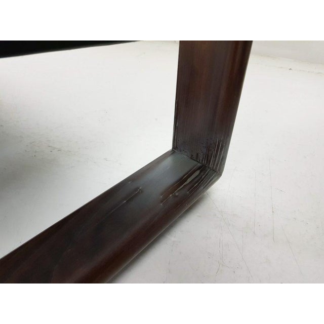 Wood German Leather Lounge Chair by Walter Knoll, 1970s For Sale - Image 7 of 17