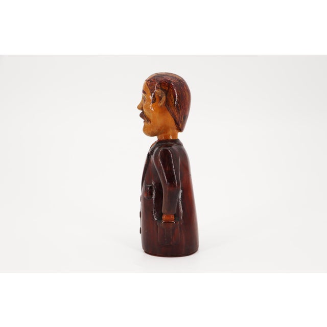 Wood 1920s American Folk Art Figure of a Man For Sale - Image 7 of 12