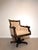 Cream Empire Style Swivel Desk Chair in Leather For Sale - Image 8 of 8