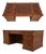 Francesco Molon Leather Top Walnut Executive Desk For Sale