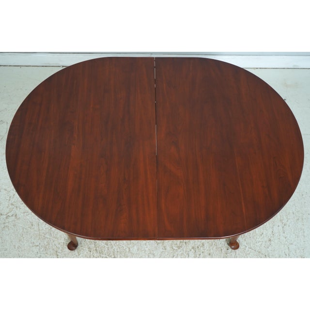 Traditional Henkel Harris Cherry Oval Dining Table For Sale - Image 3 of 18
