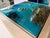 Early 21st Century Flying Over the Ocean #9 by Ana Hefco | Layered tinted resin & Mixed Media on wood panel abstract ocean view For Sale - Image 5 of 5