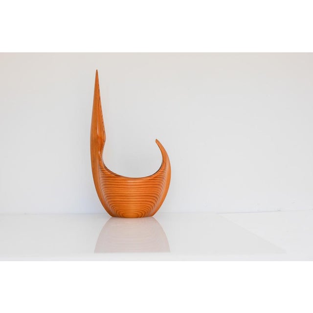 Mid-Century Modern Vintage Swedish Wooden Bowl by Johnny Mattsson, 1959 For Sale - Image 3 of 16