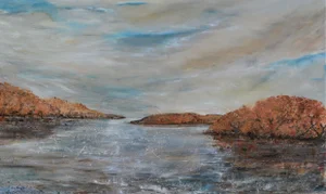 "A Generous Display of Colour" Contemporary English Landscape Oil Painting by Penny Rumble