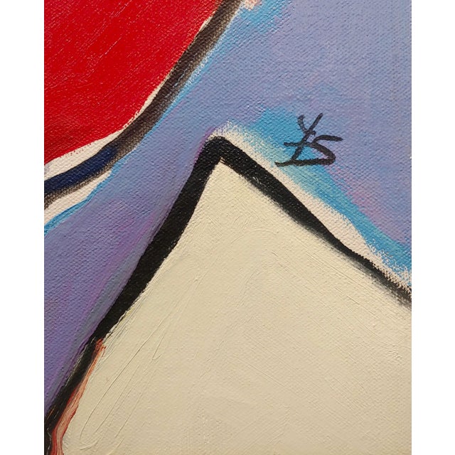 1960s Fay Singer - Woman in Green Reading -Oil Painting For Sale - Image 5 of 9