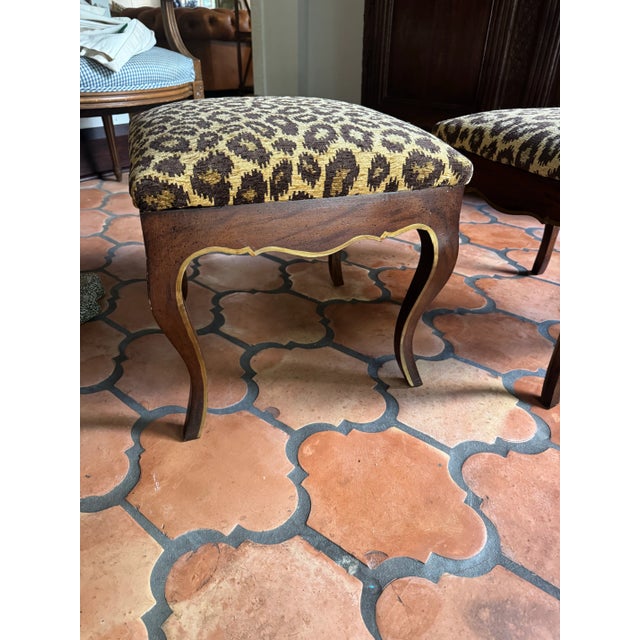 Late 20th Century Leopard Footstool / Ottoman - A Pair For Sale - Image 5 of 10