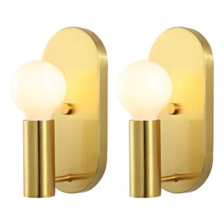 Irima 4" Wall Sconce in Brass - a Pair For Sale