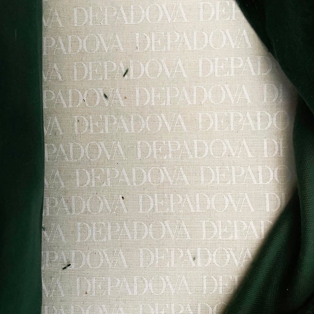 Italian Modern Raffle Green Velvet Sofa by Vico Magistretti for De Padova, 1990s For Sale - Image 14 of 18