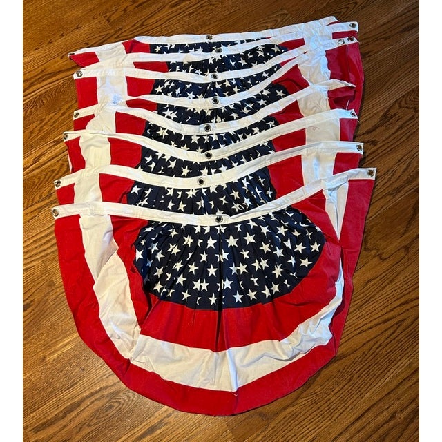 American Flag Buntings 36" X 18" For Sale In Greensboro - Image 6 of 8